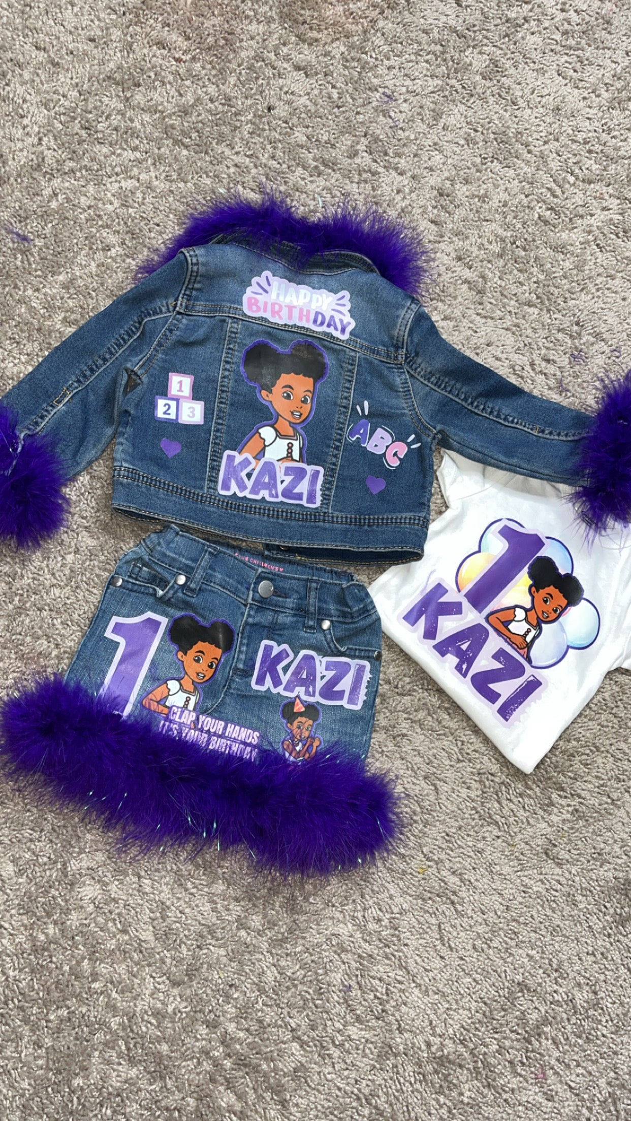 Custom Character Birthday Outfits