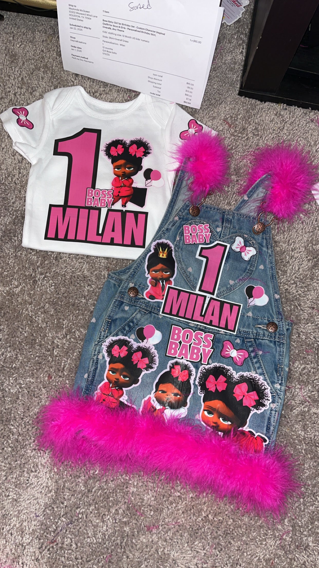 Custom Character Birthday Outfits