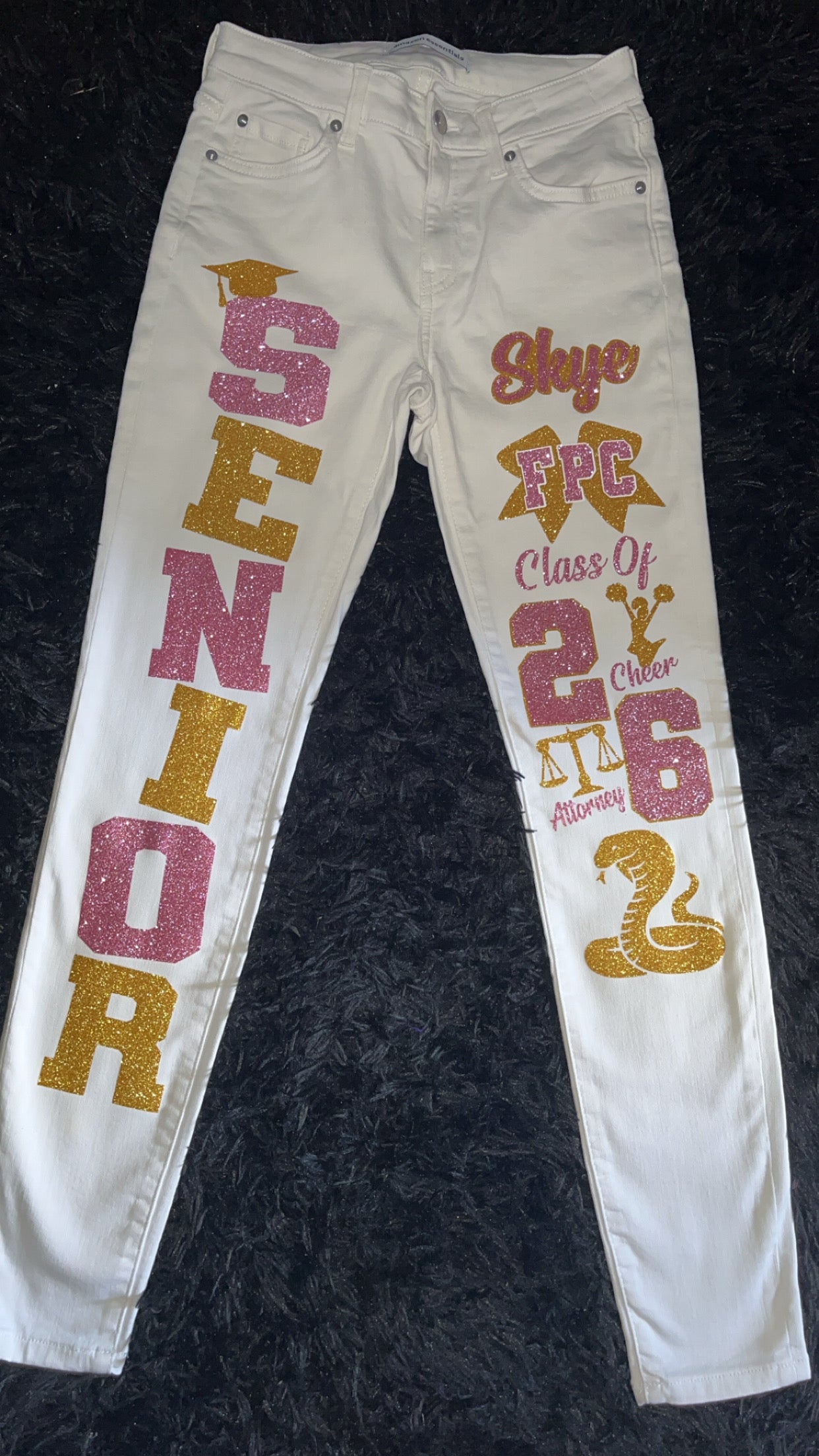Senior Decals Iron on letters