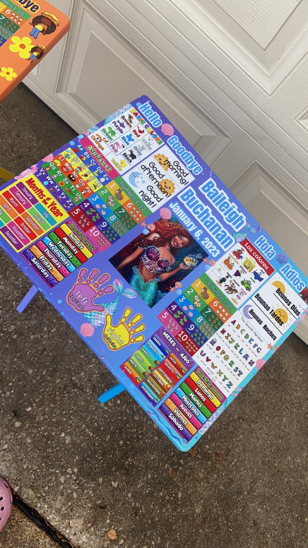 Kids Learning Table- PRINTS ONLY