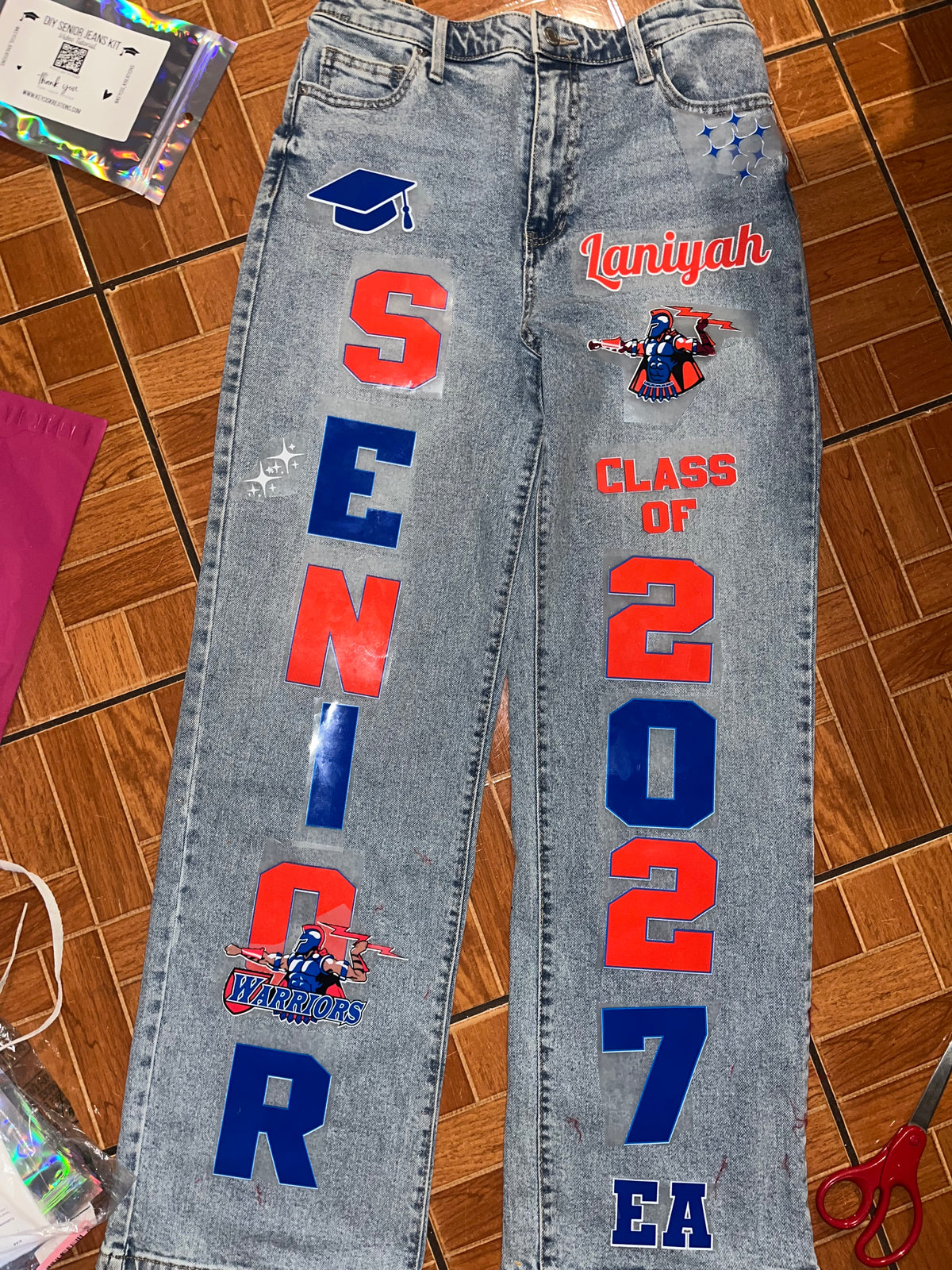Senior DIY Kit Decals Iron on letters