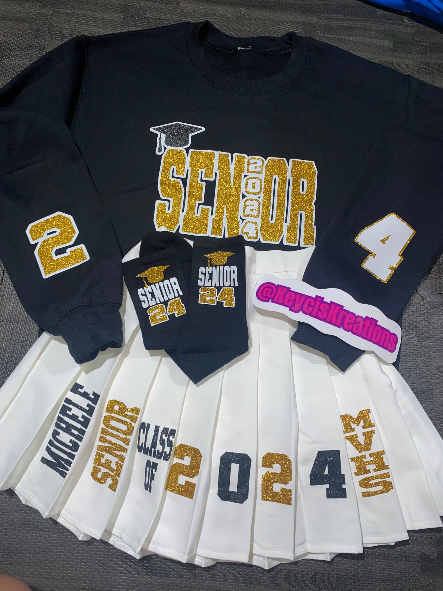 Graduation Senior Outfit/ Sweater/ Skirt/Set 2024 2025