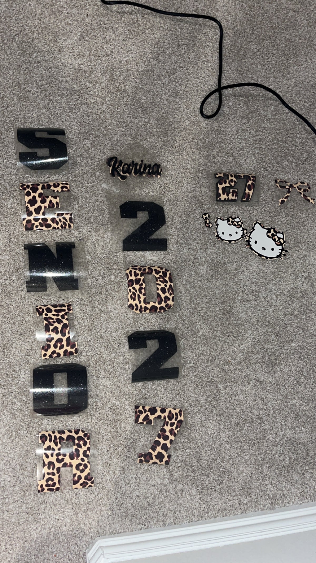 Senior DIY Kit Decals Iron on letters