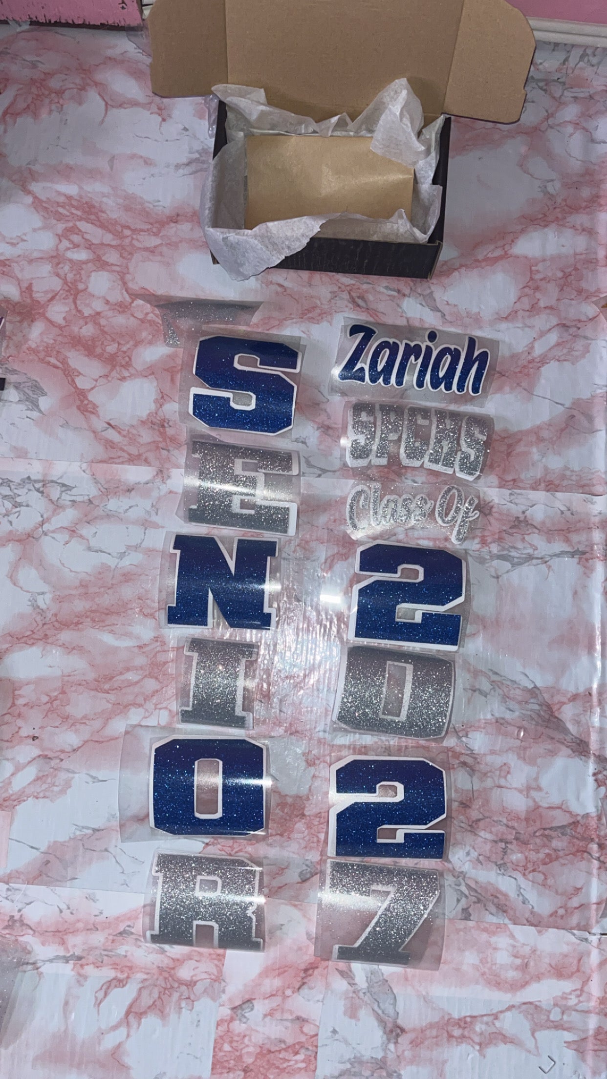 Senior DIY Kit Decals Iron on letters