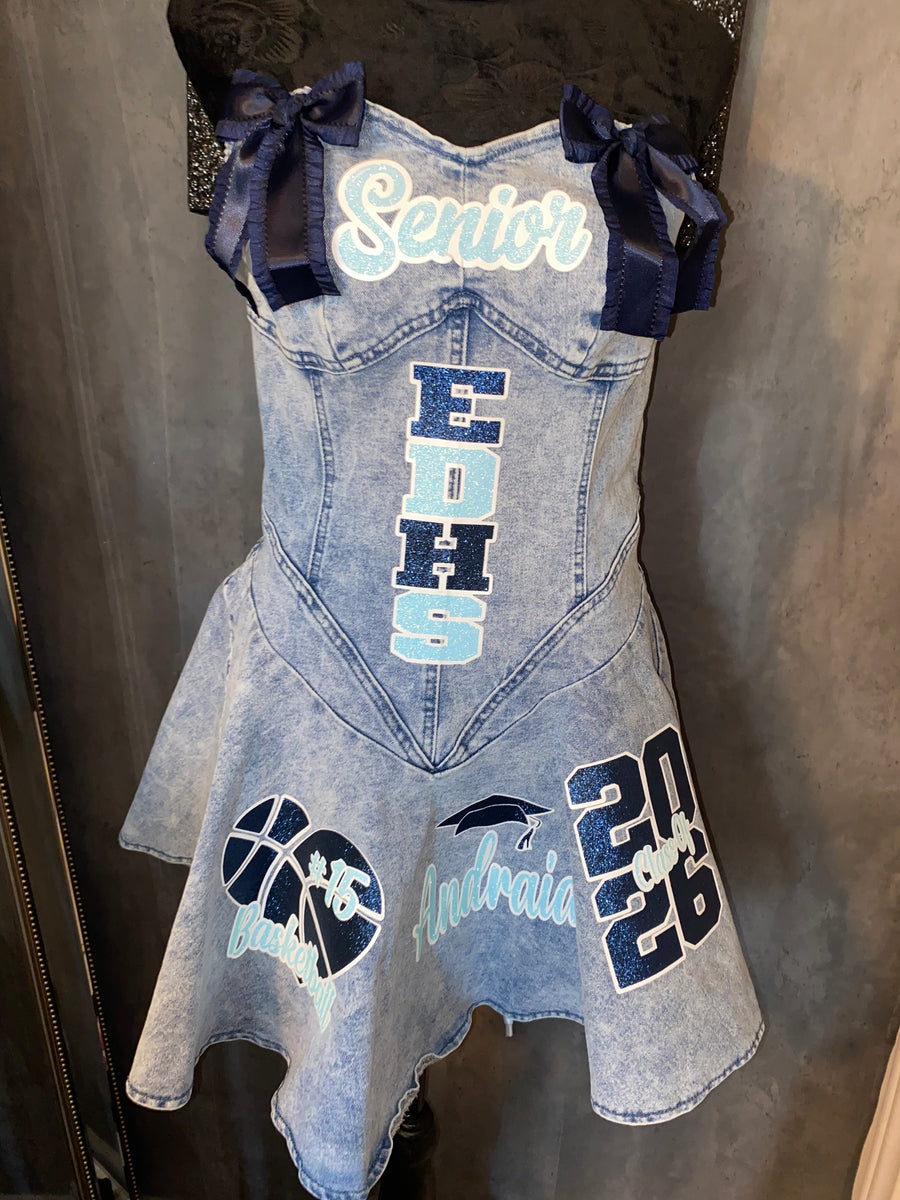 Class of 2027 Custom Senior Denim Dress