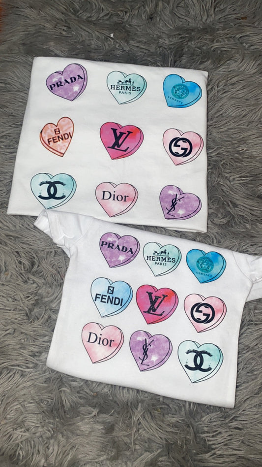 Valentine Designer Hearts Shirt