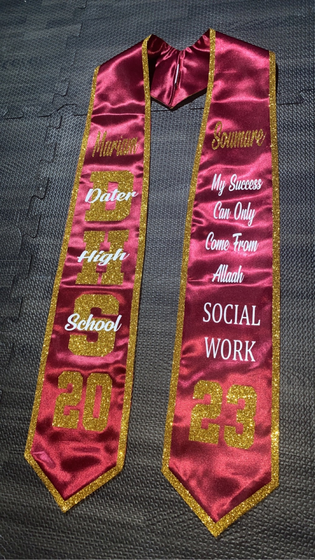 Custom Grad Stole