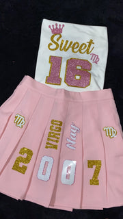 Birthday Skirt Outfit Set