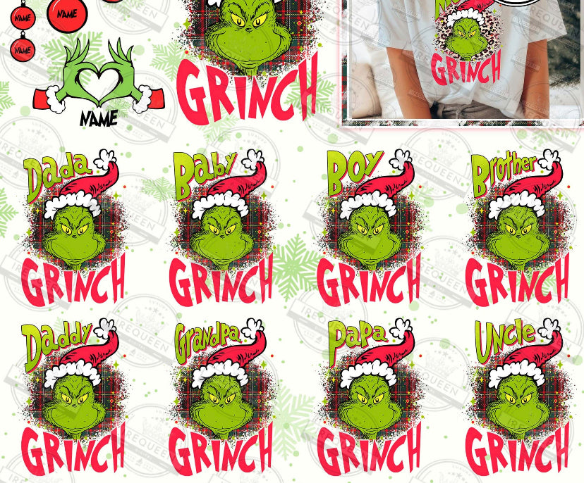 Grinchmas DTF Prints