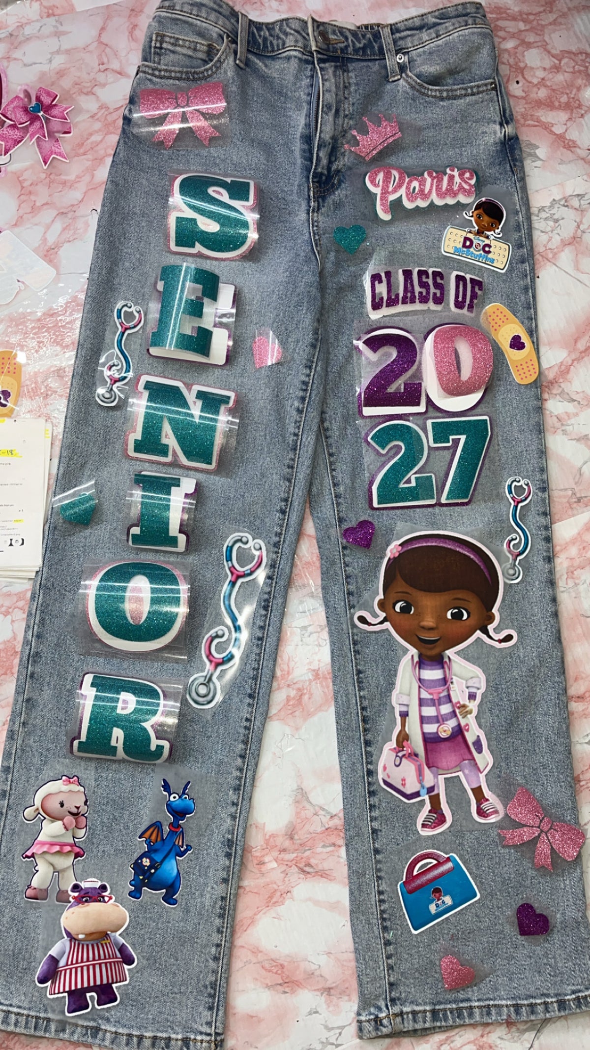 Senior DIY Kit Decals Iron on letters