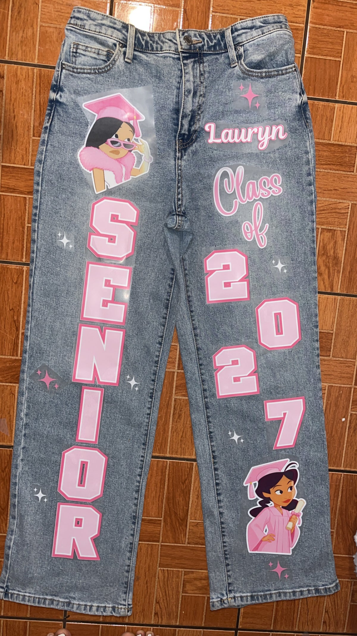 Senior DIY Kit Decals Iron on letters