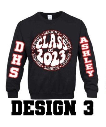 Senior Sweatshirt Grad Sweater class of 2023 sweatshirt pullover custom sweatshirt