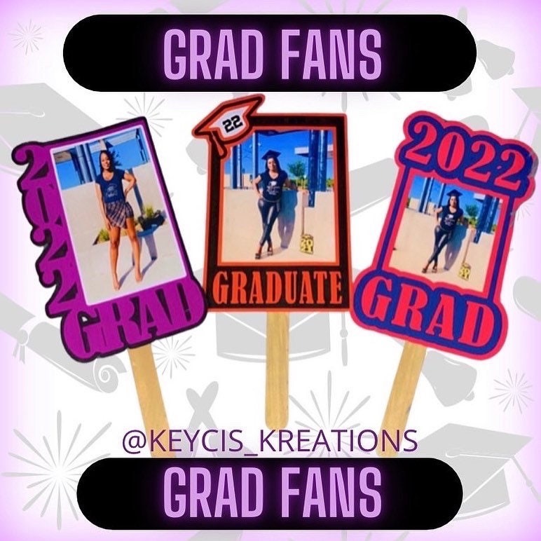 Graduation Fans, Senior Fans, Grad Gifts, Senior Gifts 2023 Senior Grad Fans