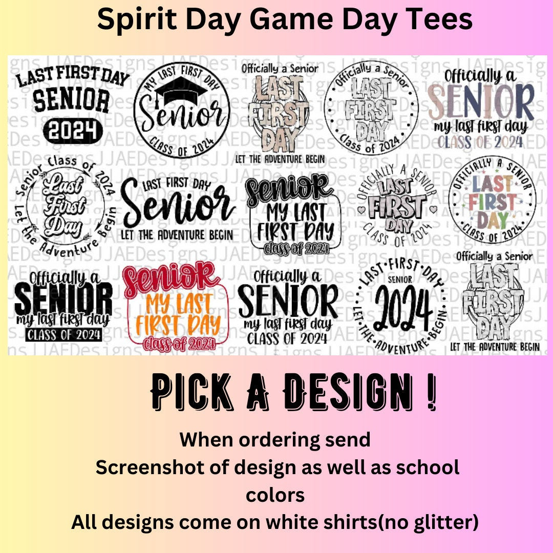 Senior Class of 2024 Shirt School Tees