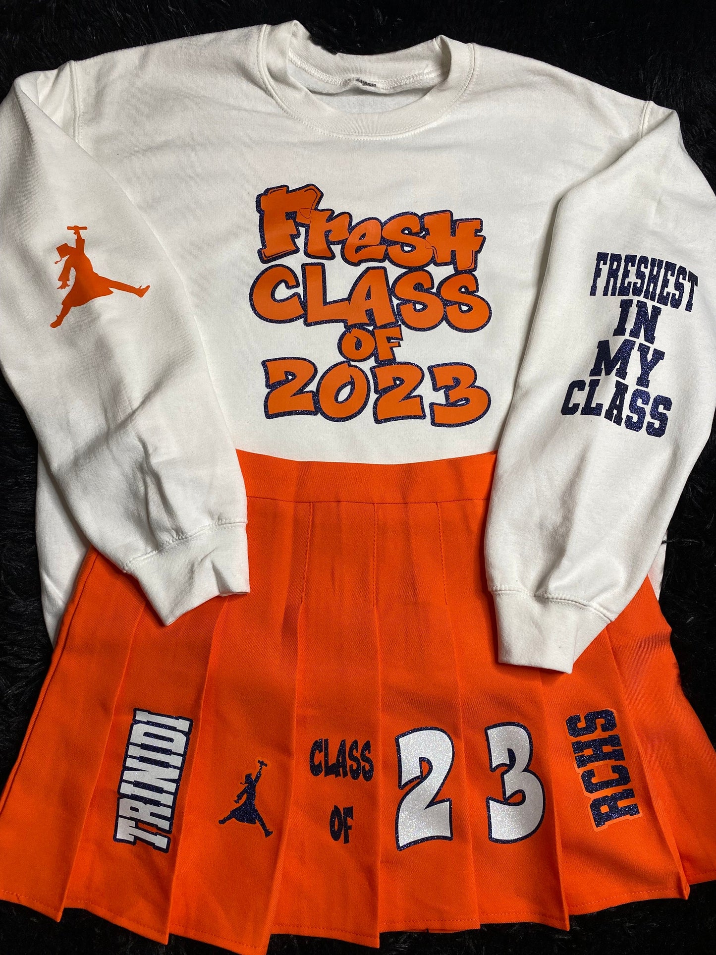 Graduation Fresh Senior Outfit/ Fresh Class of 2025 Sweater/ Skirt/Set 2024