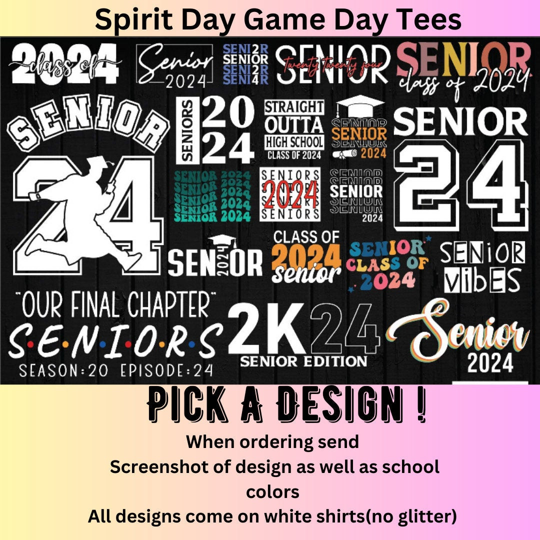 Senior Class of 2024 Shirt School Tees