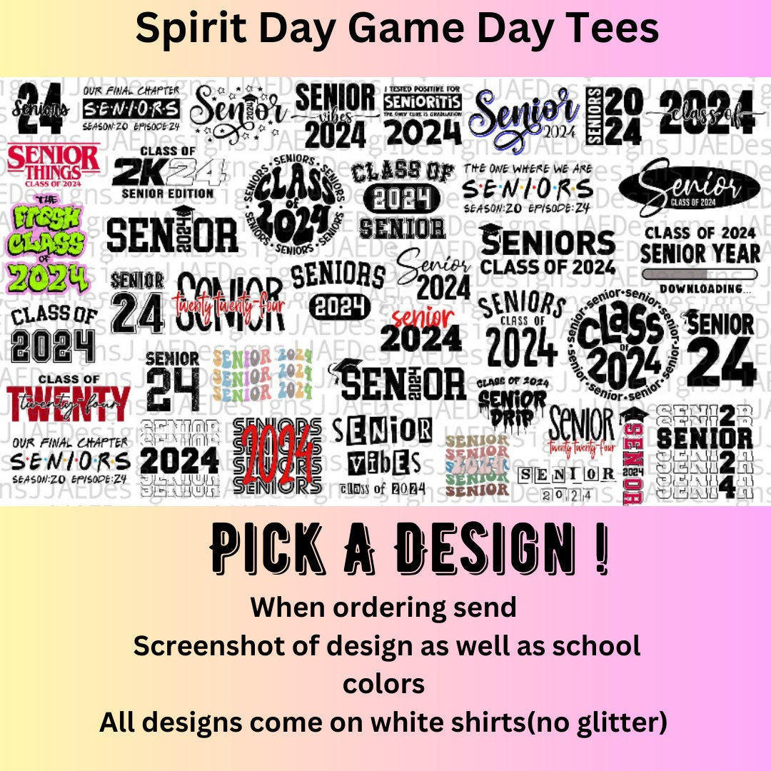 Senior Class of 2024 Shirt School Tees