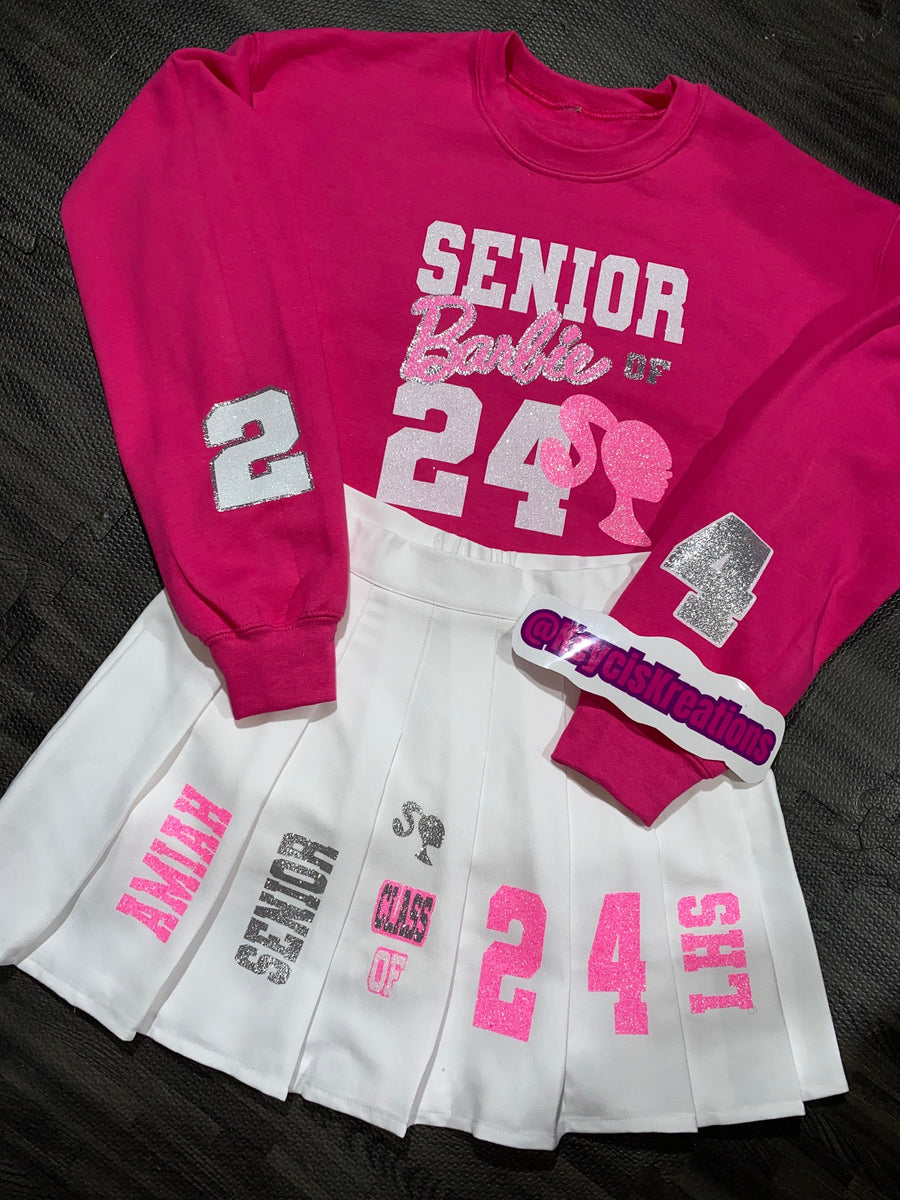 Class of 2027 Barbie-Inspired Graduation Skirt Set